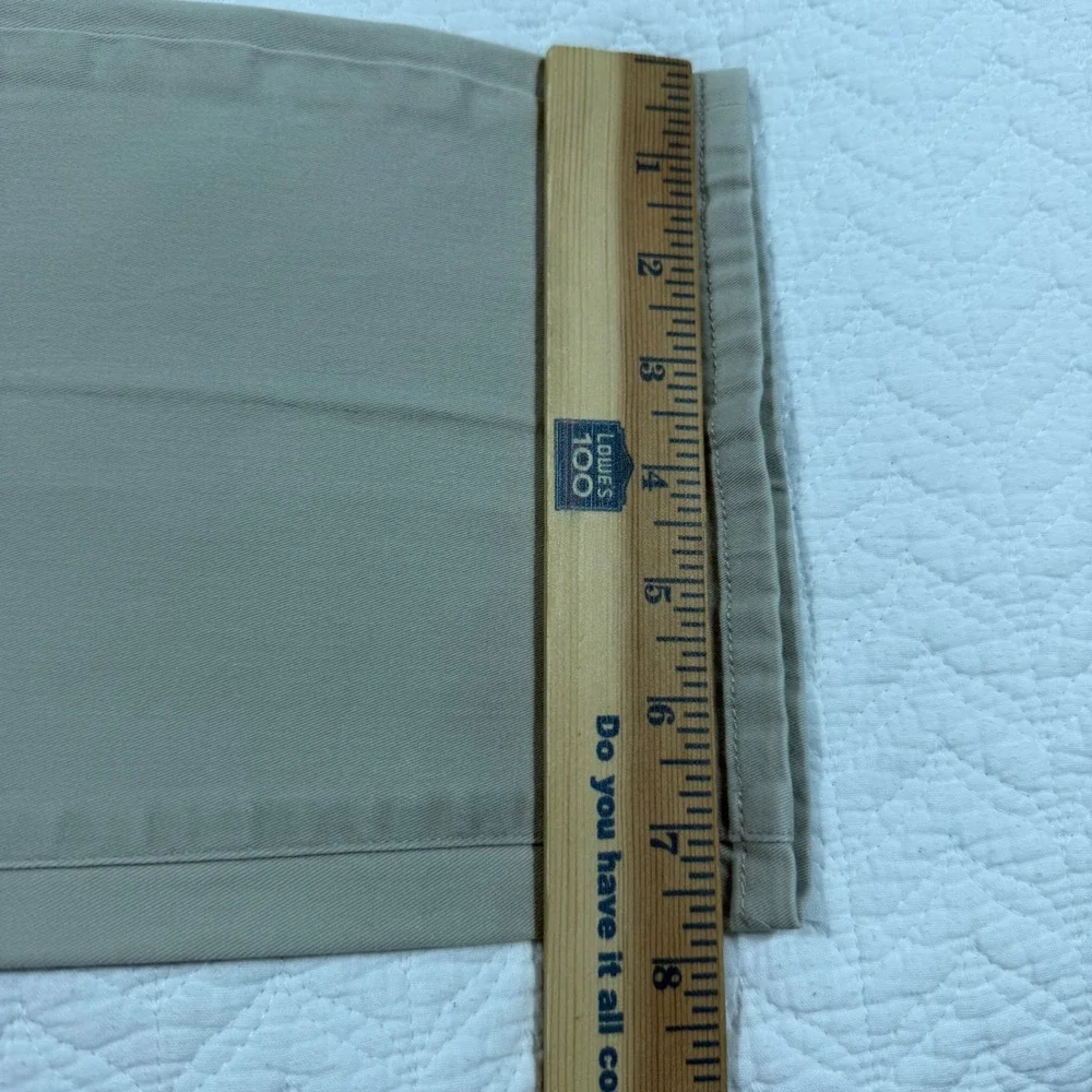 J. Hilburn Men Pants 41x32 Custom 5-Pocket Chino Twill Khaki Tan EUC